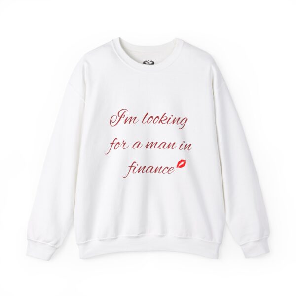 man in finance sweatshirt
